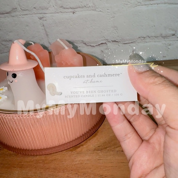 Cupcakes And Cashmere Pink Ghost Graveyard Candle - Picture 6 of 6